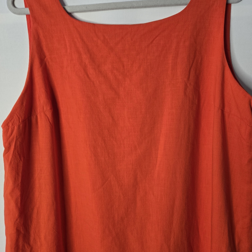 KATE SPADE (Target) Sx XL Sleeveless Dress, Wide Rounded Neckline, Scalloped Hem - Picture 3 of 8